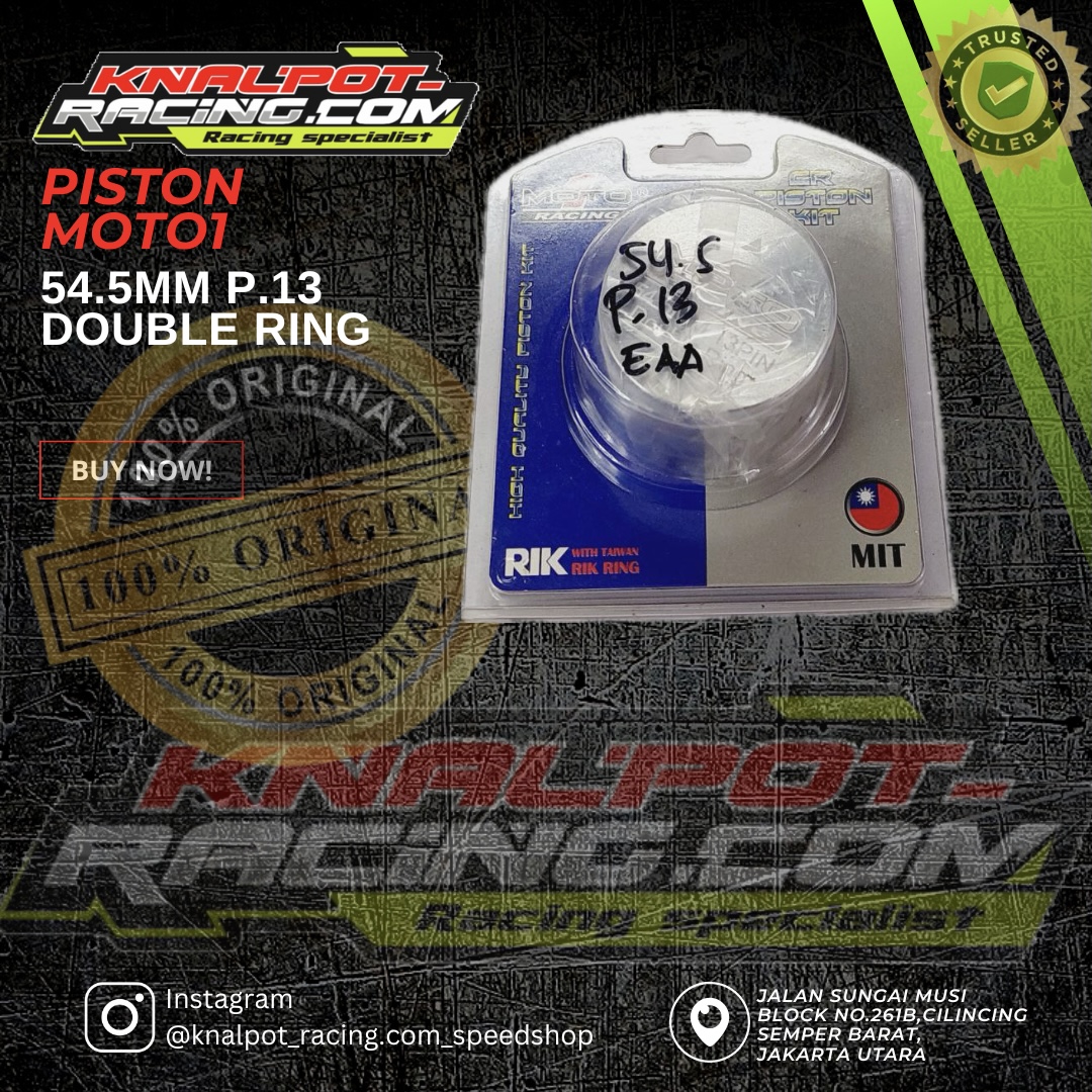 PISTON FORGED MOTO1 54,5 PEN 13 DOUBLE RING 